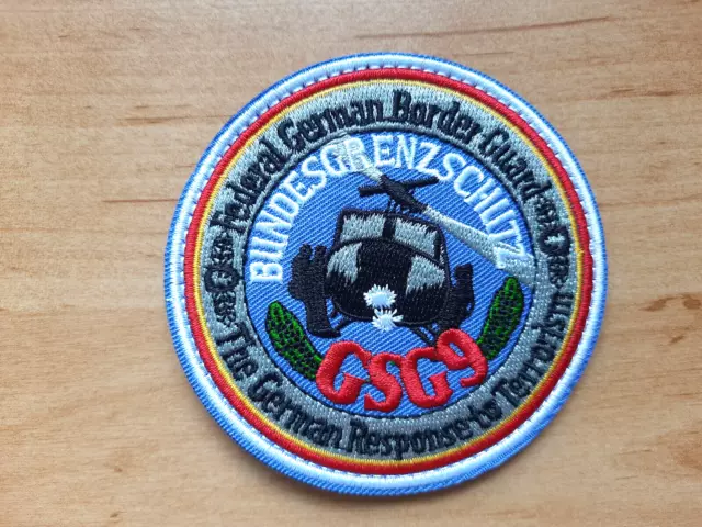 GSG-9 BGS BundesPolizei Klettpatch Abzeichen - gestickt 8cm NEU #2