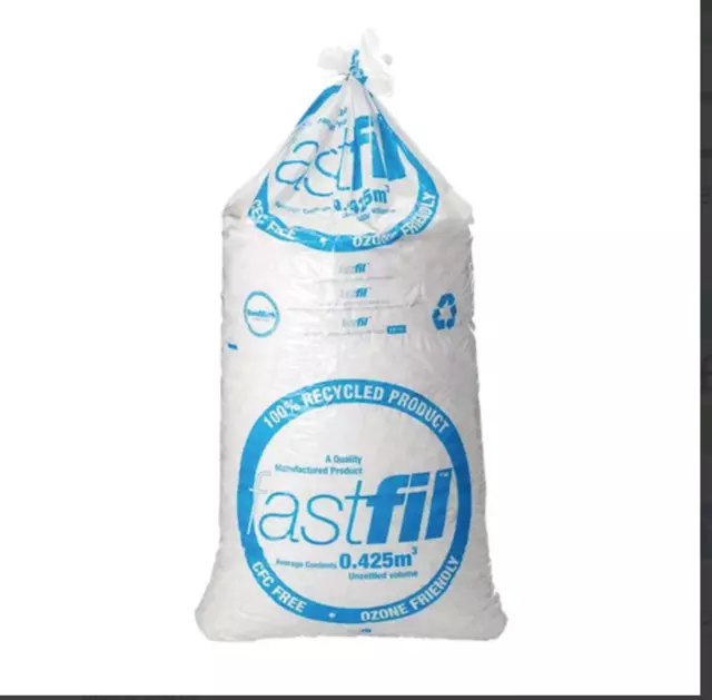 Fastfil Polystyrene Loose Fill Chips / Peanuts 15 Cubic Feet - Free 24h Delivery