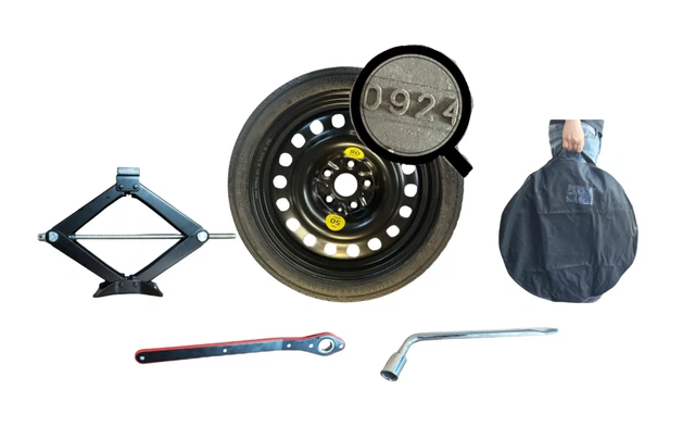 Roue De Secours Galette 16" Pour Suzuki Swift - Avec Cric Et Sac, 4 Trous, Neuf