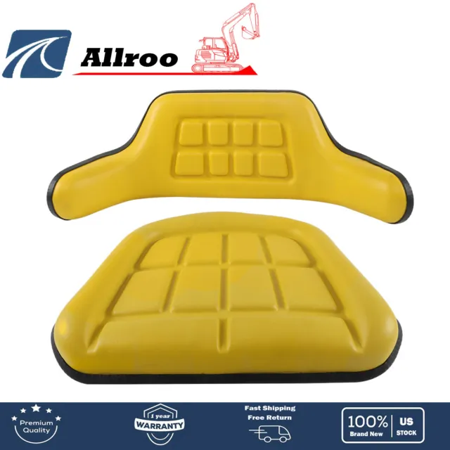 USA 2 Piece Yellow Seat Cushion Set For John Deere 2030 2040 2440 2640 2350 2550