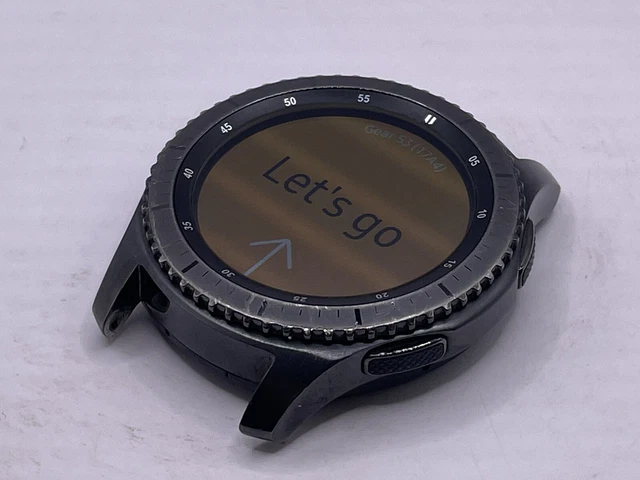 Samsung Gear S3 Frontier 46mm R760 Bluetooth Smartwatch Black GOOD 2525