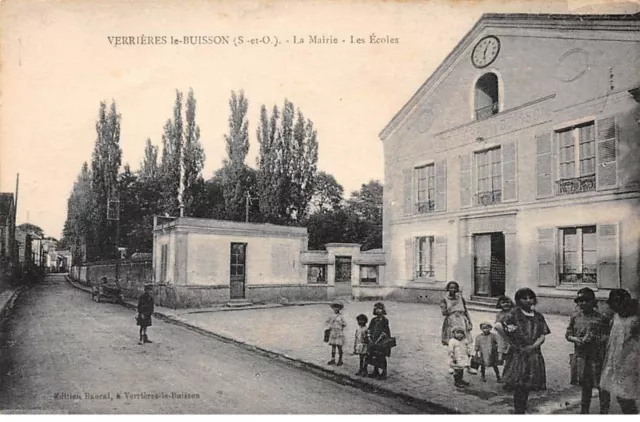 91 - VERRIERES LE BUISSON - SAN32733 - La Mairie - Les Ecoles