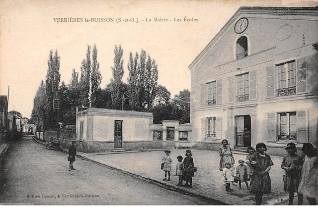 91 - VERRIERES LE BUISSON - SAN32733 - La Mairie - Les Ecoles