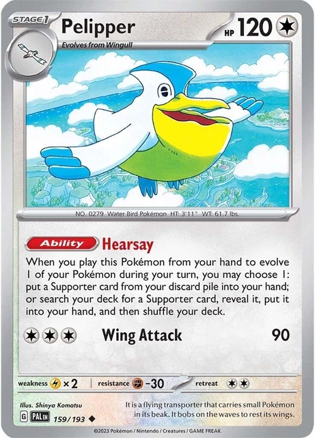 Pelipper (159/193) (Reverse Holo) Paldea Evolved - Pokemon TCG [Near Mint]