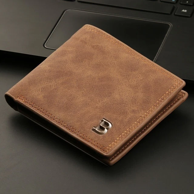 Men's Wallet with Coin Bag Zipper Small Money Purse New Design Slim Card holder