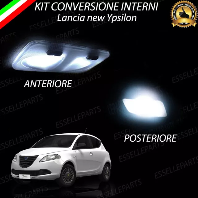 Kit Led Interni Lancia New Ypsilon Y Anteriore + Posteriore Canbus 6000K