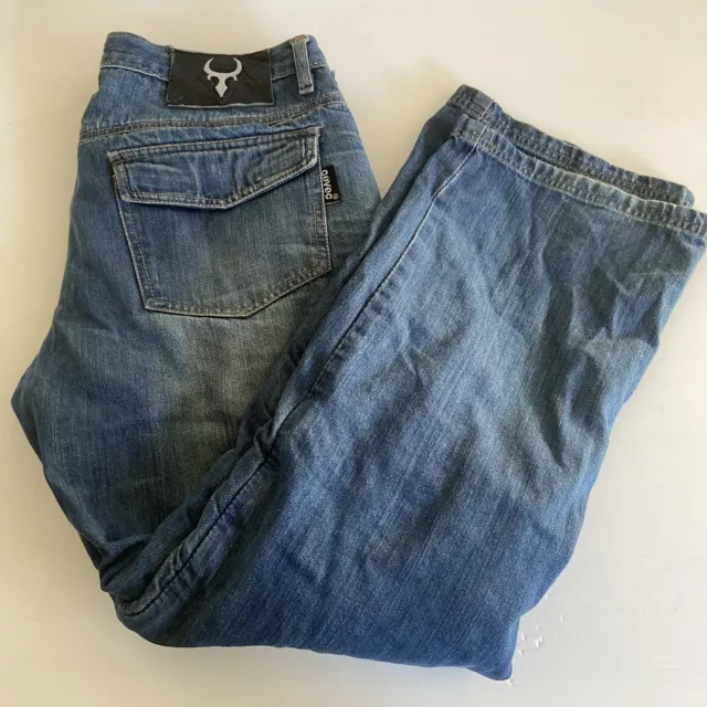 Bull It Jeans - Reinforced Blue Denim Motorcycle Pants / Jeans - Size 36R