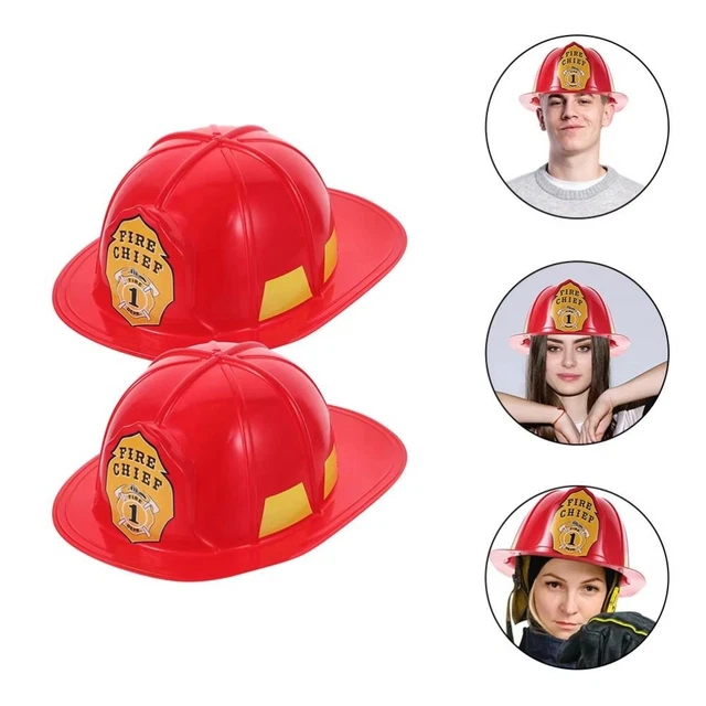 ADJUSTABLE SIMULATION FIREMAN Hat Fireman Hat Fireman Hat Toy Children ...