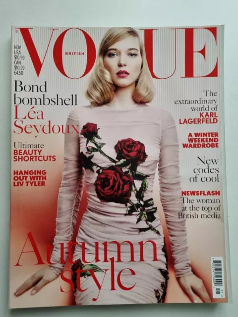 Magazine mode fashion VOGUE BRITISH november 2015 Lea Seydoux