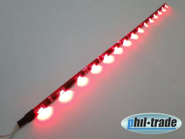 SMD LED Leiste Strip side shine leuchtet seitlich flach selbstklebend 30cm ROT