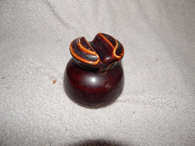 Vintage RARE  Porcelain Saddleback Insulator