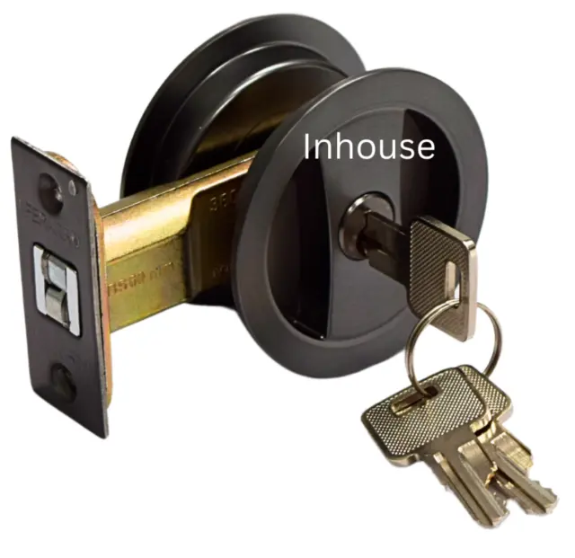 Cavity Sliding door key Lock-entrance function Gunmetal
