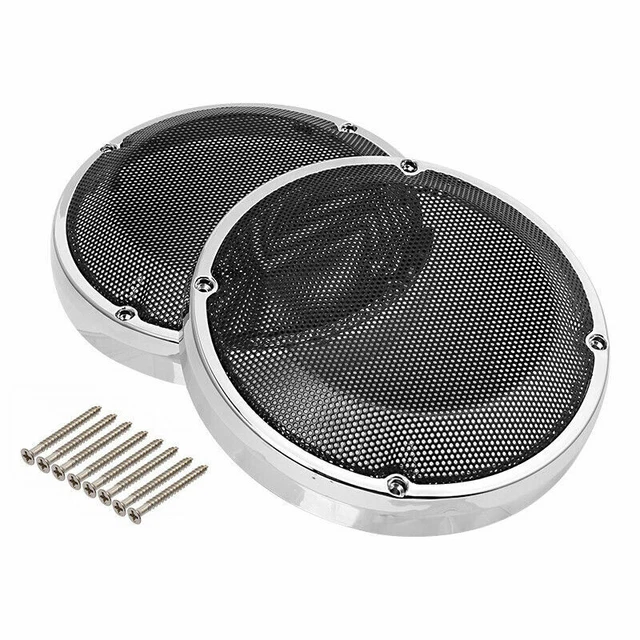 6.5" Saddlebag Lid Speaker Mesh Grill Cover Fit For Harley Touring Street Glide