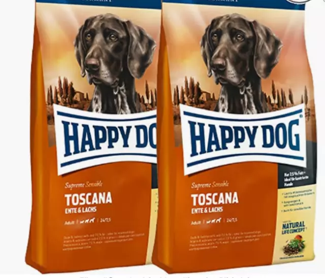 12,5kg Happy Dog Supreme Sensible Toscana + 1kg oreilles de lapin AVEC FOURRURE 2