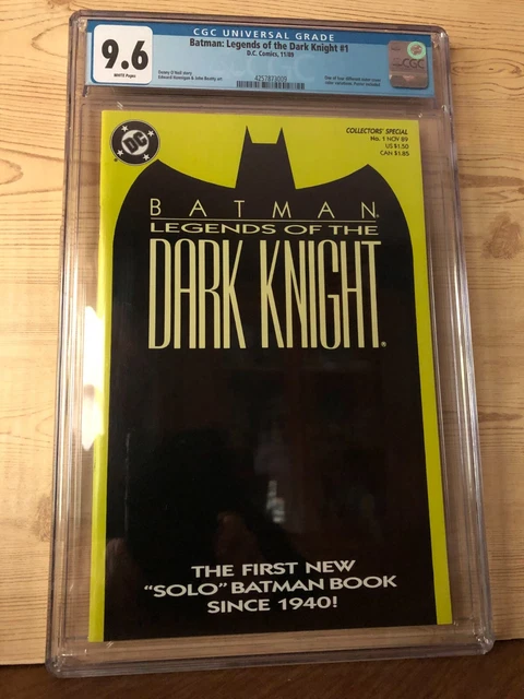 Batman Legends of the Dark Knight #1 DC 1989 CGC 9.6 Yellow cover with Poster