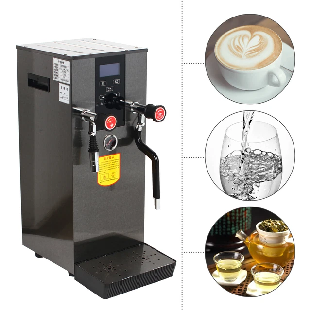 2500W COMMERCIAL STEAM Water Boiling Machine Espresso Coffee Milk Foam