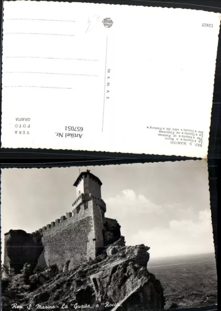 657051,Repubblica di. San Marino La Guaita o Rocca Festung