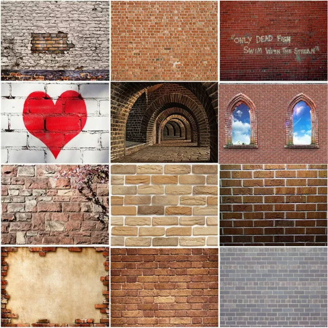 Multitype Retro Brick Wall Photography Background Studio Photo Backdrop