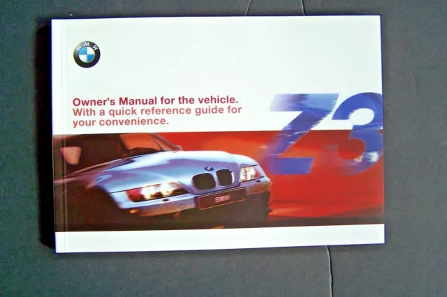 1999 bmw z3 m roadster coupe Owners Manual E36  3 Series new original