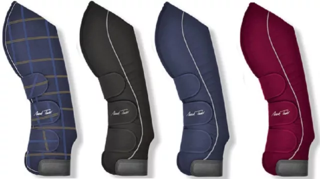 Mark Todd Protective Travel Boots & Tail Guard Navy/Black/Burgundy Pony/Cob/Full