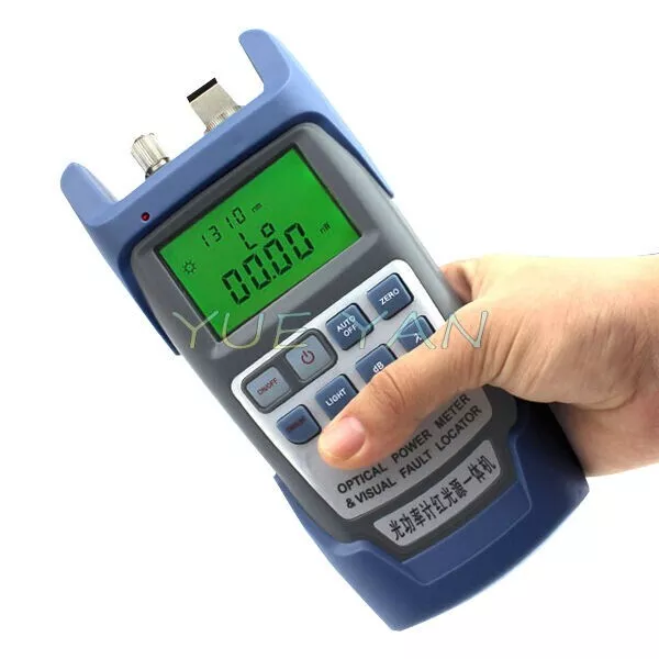 All-in-One Optical Fiber Power Fiber Meter & 1mW Visual Fault Locator Fiber Test