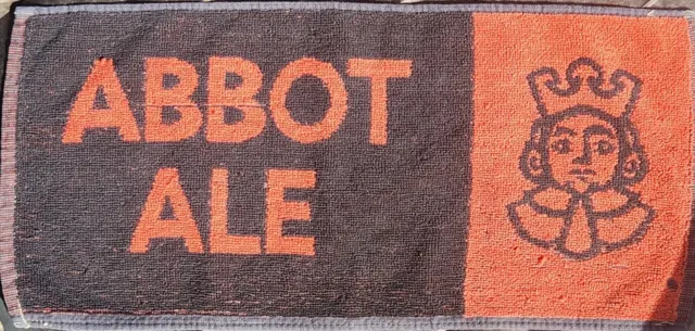 RARE Vintage Abbot Beers Bar Towel Pub Golf Towel