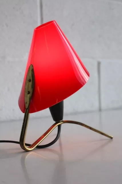 Rare Vintage Retro FRENCH 1950s Mid Century Modern Brass Desk Table Light Lamp