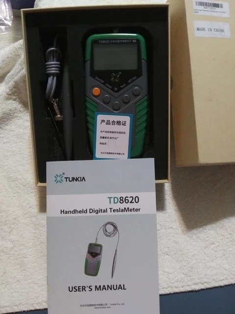 Handheld Tesla Gauss Meter Magnetometer Digital Magnetic Field Tester Flux Meter Handheld Tesla Gauss Meter Magnetometer Digital Magnetic Field Tester Flux Meter
