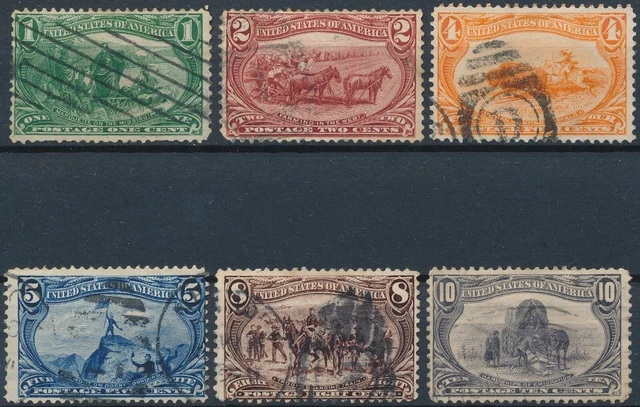 Trans-Mississippi Exposition: 6 Values - USA 1898 - F H - Sc 285/90