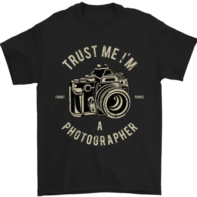 " Trust Me " Im A Fotografo Fotografia Uomo T-Shirt 100% Cotone