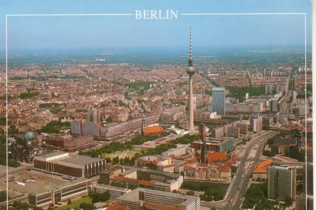 ak  BERLIN  - Luftansicht City OST mit Palast der Republik , ca.1993  (Schikkus)