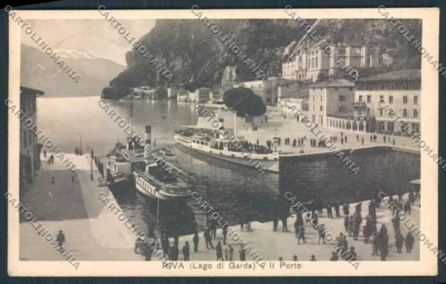 Trento Riva del Garda Battello cartolina RB2879