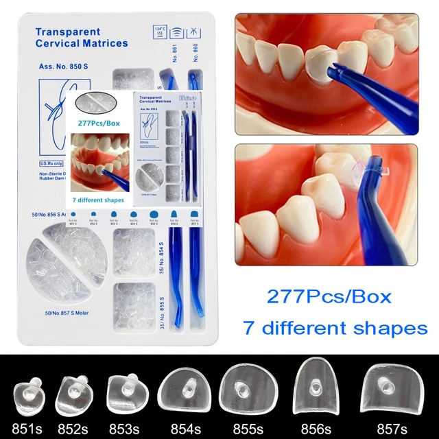 DENTAL TRANSPARENT CERVICAL Matrix Composite Gingival Matrices for Kerr ...