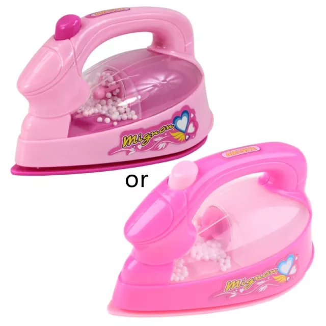 Children Kid Boy Girl Mini Kitchen Electrical Appliance Electric Iron Toy Set Du