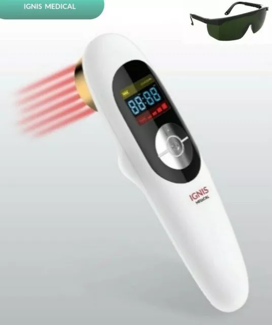 DISPOSITIVO TERAPIA LASER A FREDDO PER SOLLIEVO DAL DOLORE - 210mW con Occhiali