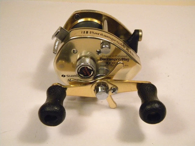 SHIMANO BANTAM PRO Mag 100XSG Fishing Reel, Vintage, Good