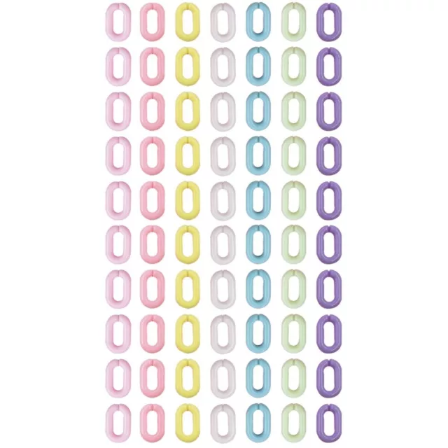 1600 piezas Anillo de conexión de color Eslabón de acrílico Anillos de unión abiertos Cadena