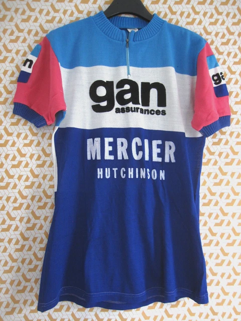 Maillot de cyclisme vintage Mercier Miko Hutchinson