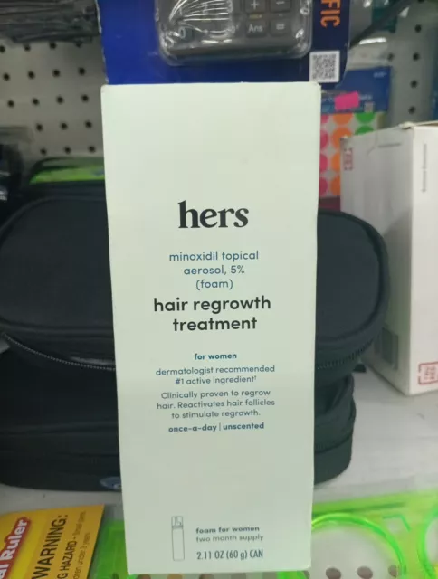 Hers Topical Hair Regrowth Treatment Foam for Women 2.11oz EXP 09/23 NEW SEALED