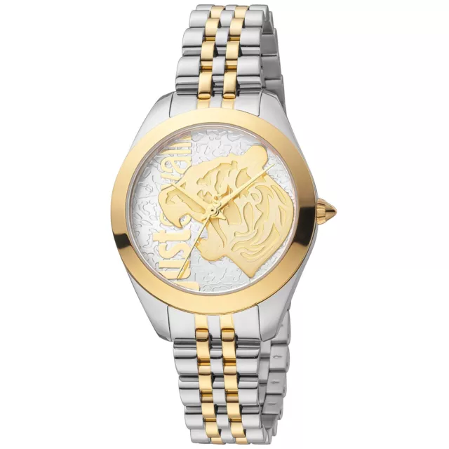 Orologio just cavalli donna acciaio da polso al quarzo analogico watch quartz pi