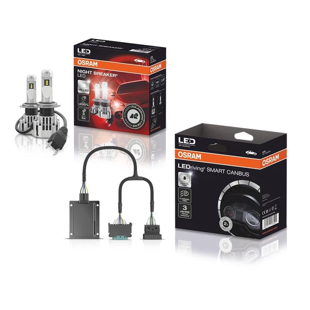 Lampada Retrofit Led Osram H7 Night Breaker Lampada A Incandescenza + Centralina Canbus 3