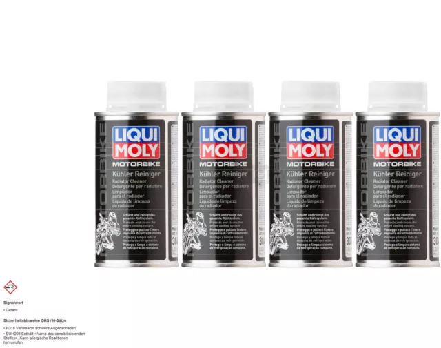 4x LIQUI MOLY Motorbike Kühler-Reiniger Radiator Cleaner Flush Dose 150 ml