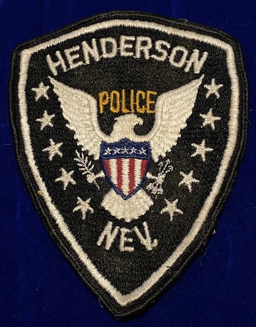 “HENDERSON NEVADA POLICE” Nevada Patch Obsolete Las Vegas Vintage $25.