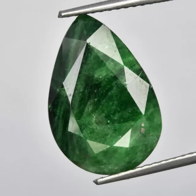 7.56ct 15.5x10.5mm Pear Natural Green Tsavorite Garnet Gemstone, Tanzania