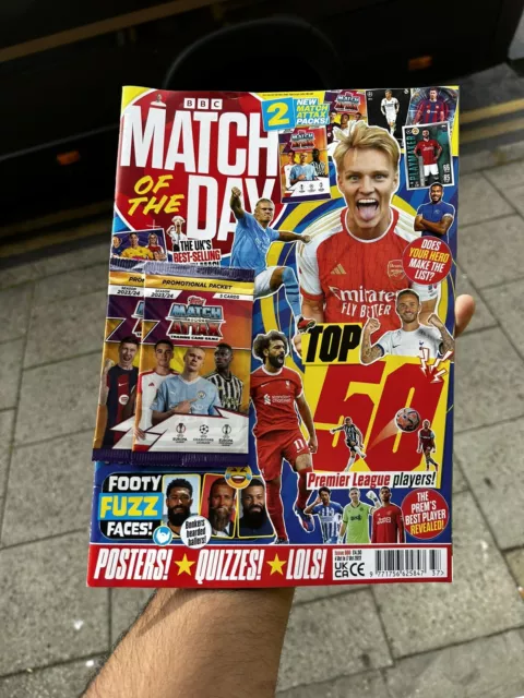 Bbc Match Of The Day Magazine Issue 688 Oct 4Th 2023 Top 50 Prem Players + Cards