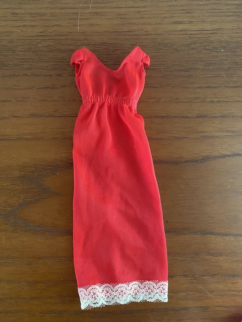 Vintage barbie mod era fashion pack dress nightie 1972