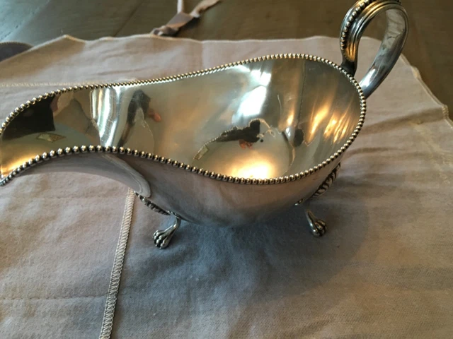 Gorham LG Sterling Silver 1/2 Pint Gravy Sauce Boat #736 c. 1896