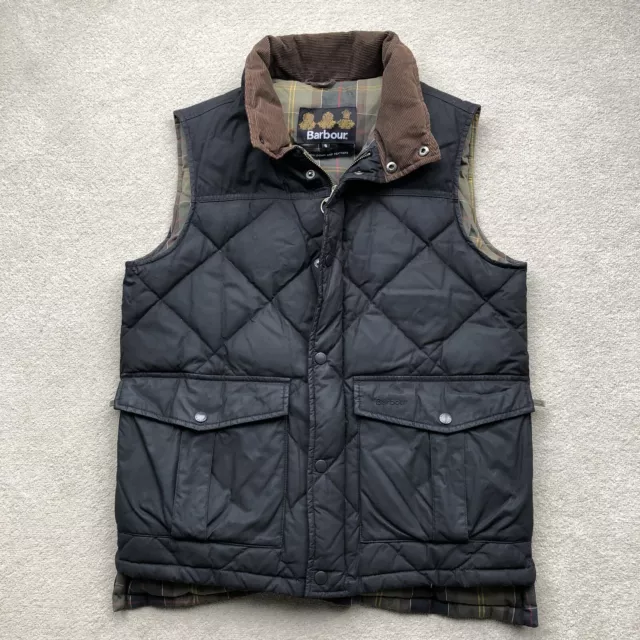 Barbour down shop filled waxed gilet