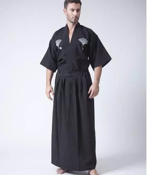 Japanese Clothes Robe Men Kimono Samurai Champloo Ancient Hanfu Kongfu  Costume