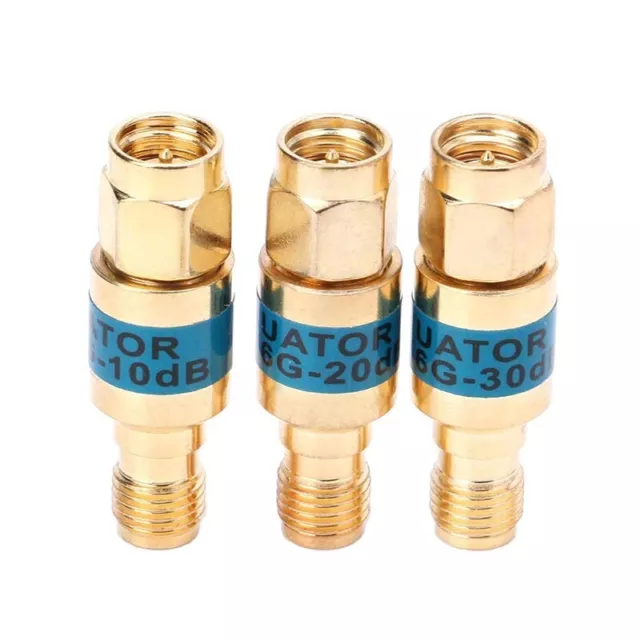 becenrf 2W Coaxial Attenuator SMA Male to Female DC to 6GHz RF Attenuation 20dB